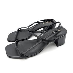 Reformation Serenity Bare Kitten Heel Sandal Women's Black Size US5.5 EU36
